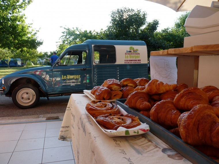 Croissants de l'épicerie du camping